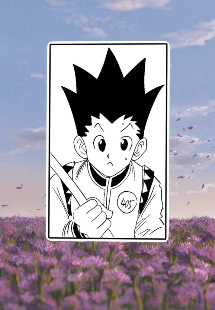Flash tattoo « Gon — Hunter × Hunter » dessiné par 6rius Tattoo près de Mulhouse.