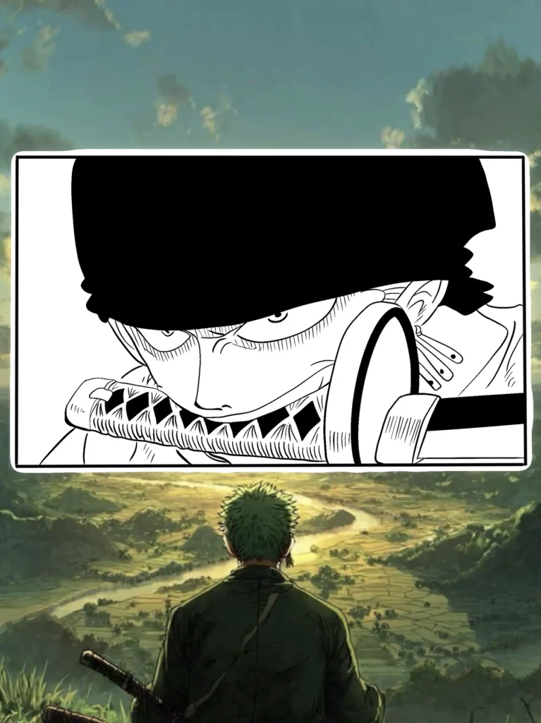 Flash tattoo « Zoro » dessiné par 6rius Tattoo près de Mulhouse.