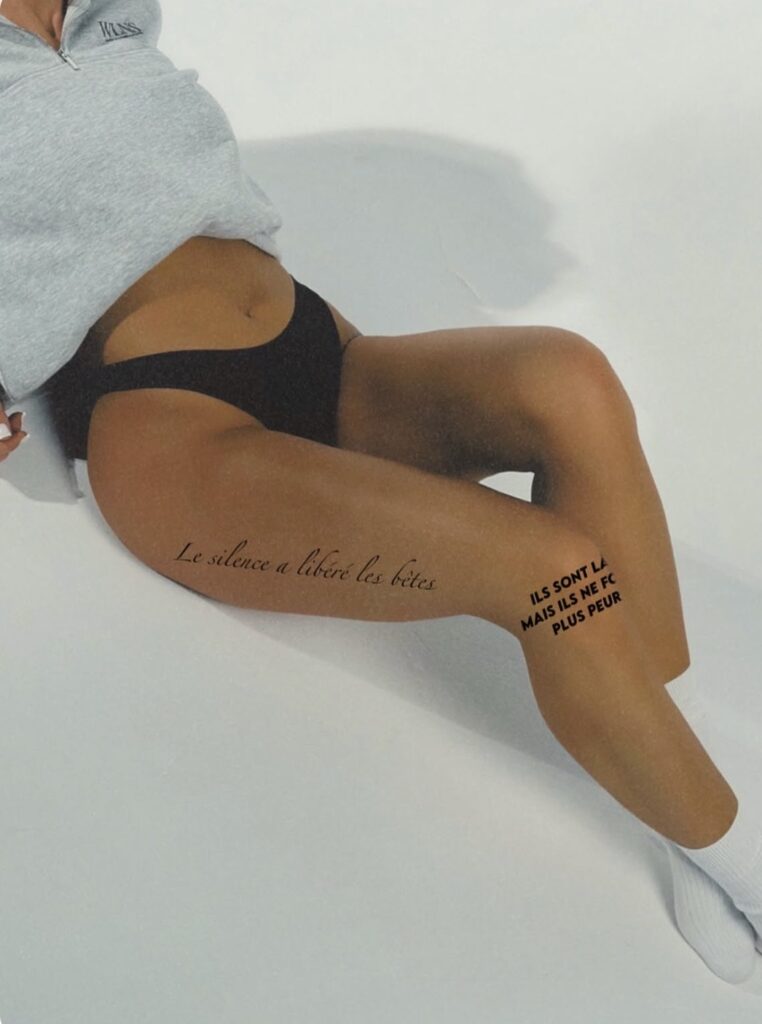 Flash tattoo « Petits fantômes » dessiné par 6rius Tattoo près de Mulhouse, vue 2.