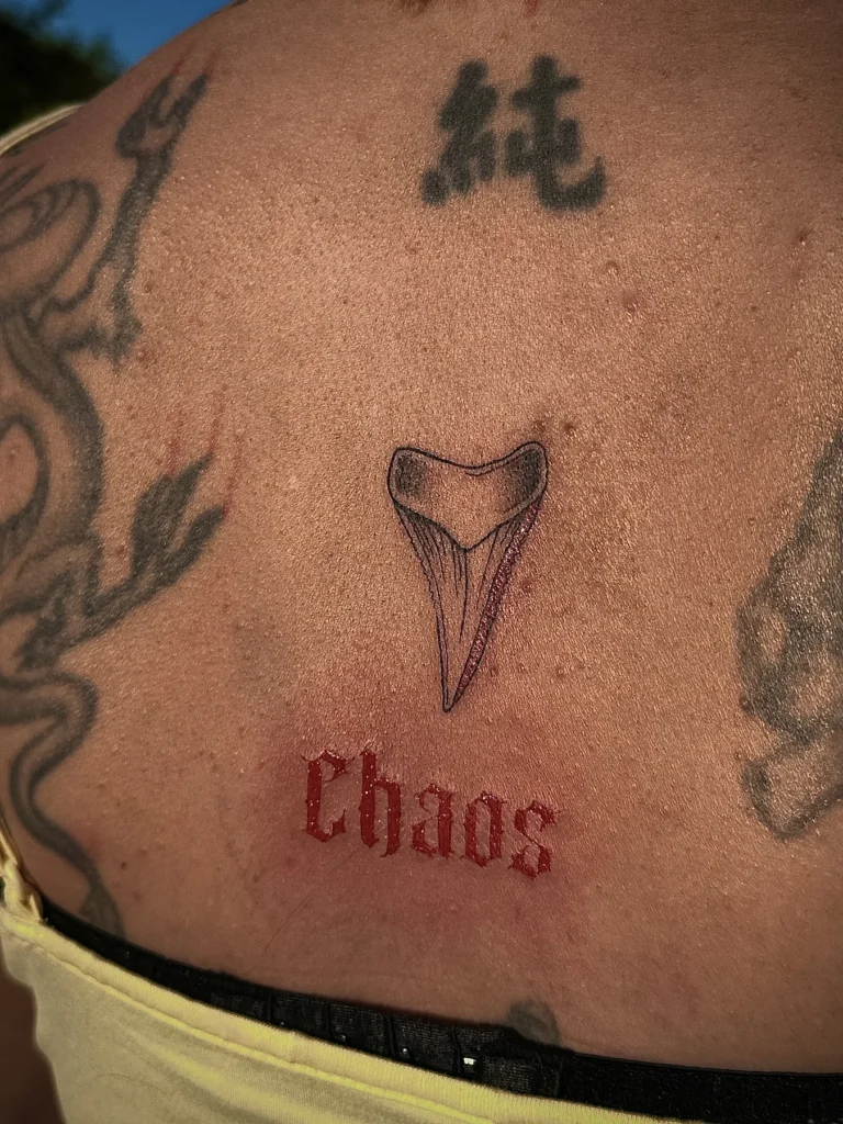 Tatouage « Chaos » réalisé par 6rius Tattoo près de Mulhouse.