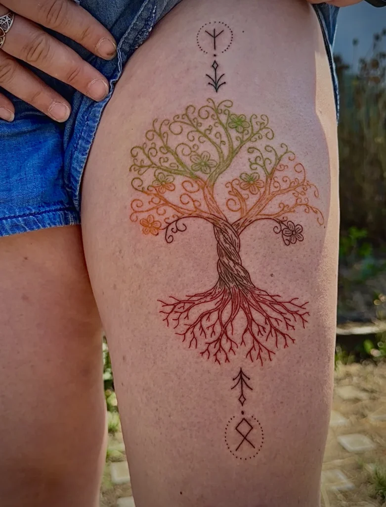 Tatouage « Arbre de vie » réalisé par 6rius Tattoo près de Mulhouse.